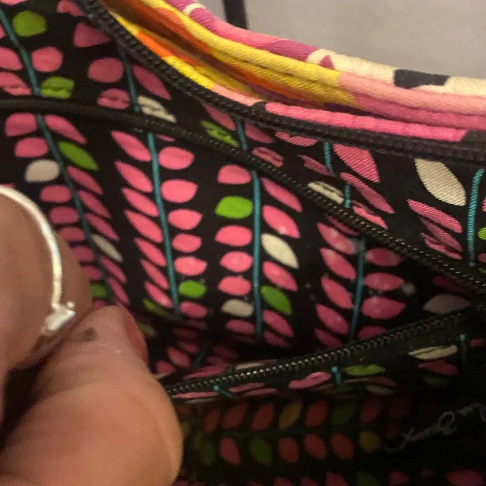 Vera Bradley Pink and Yellow Floral Crossbody Bag